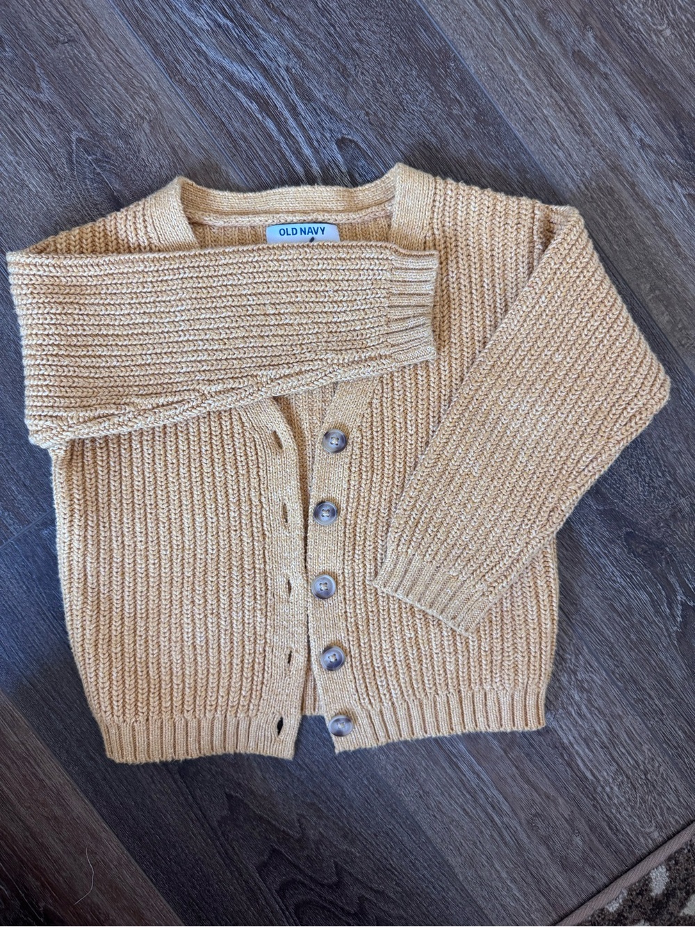 Old Navy Girls’ 5T Knit Cardigan Sweater - Marigold